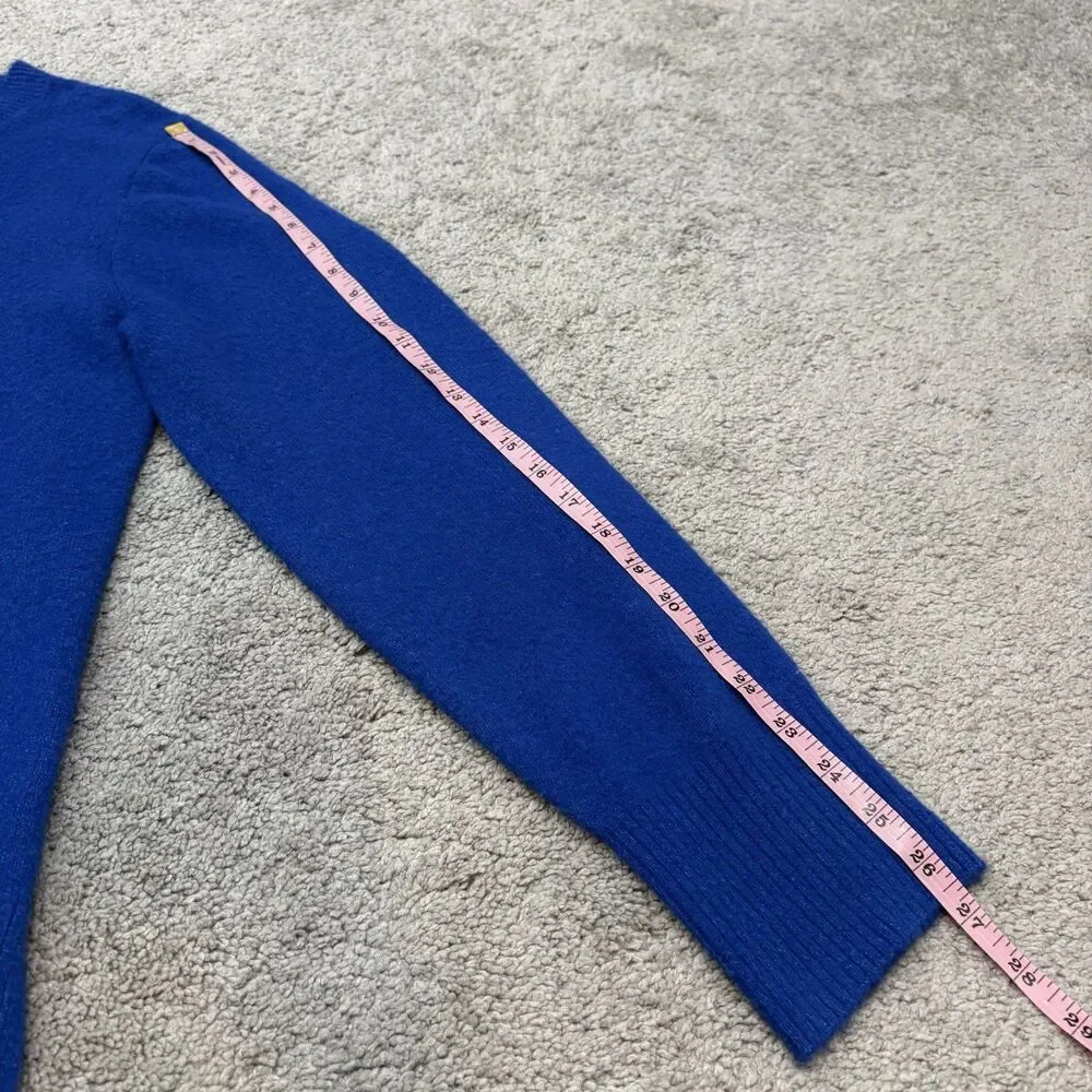 J.Crew Blue Crew Neck Long Sleeve Sweater in Extra Soft Yarn Size XL